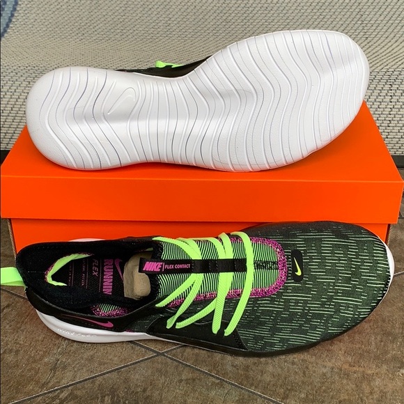 NIKE FLEX CONTACT 3 black/volt glow-hyper violet M - Picture 16 of 16